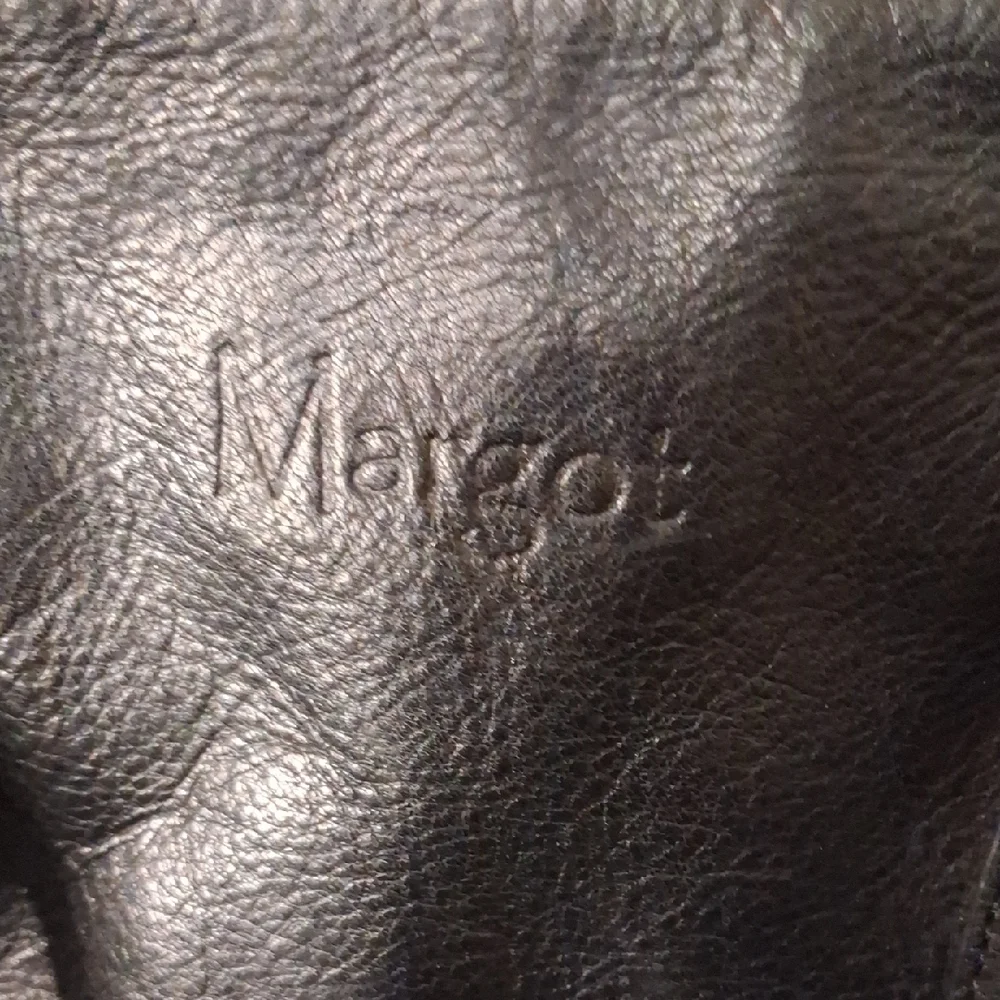 Margot Black Leather Travel Bag